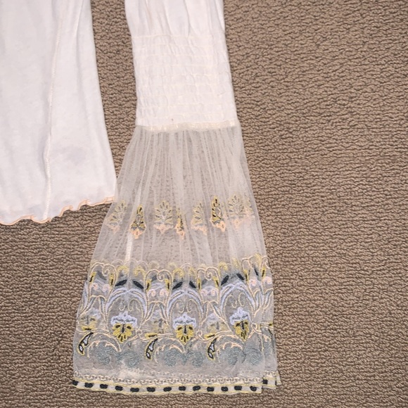 Free People Embroidered Mesh Top - Picture 7 of 14